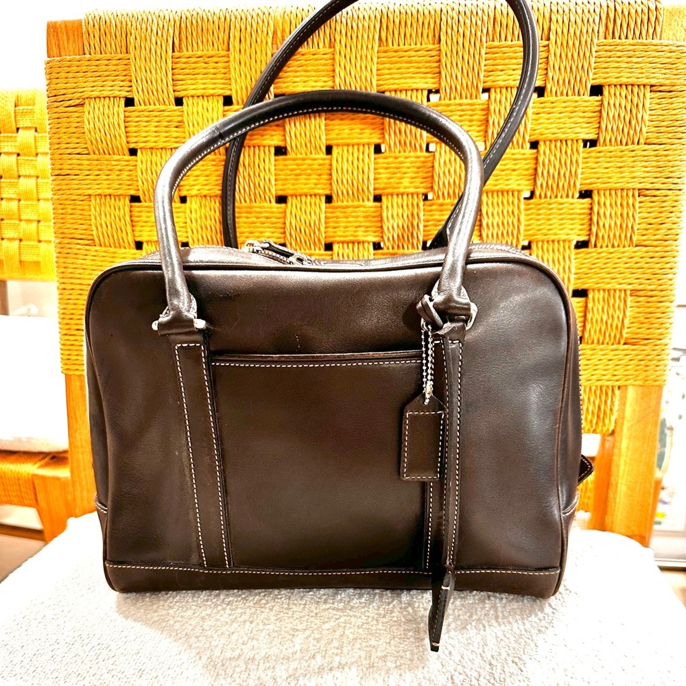 Coach Chocolate Brown Leather Vintage Bag